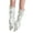 White, variant on Split Flared Leg Covers for Women Punk Streetwear Footless Socks with Cargo Pockets & Adjustable Ties