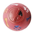 thumbnail image 3 of Dispensador de golosinas para perros, bola de alimentación lenta, ajustable, para masticar, juguete para cachorros y gatos, color rojo, M, 11 cm/4,3 pulgadas de diámetro, 3 of 12