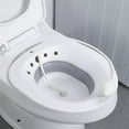 thumbnail image 1 of CHOK Bain Assis Pliable Sans Squat Bain Assis pour Toilette Hémorroïdes Soins Post-Partum pour Traiter Blessures Post-Partum Hémorroïdes Soins Périnéaux Récupération Épisiotomie Réutilisable Anal et Vaginal C, 1 of 9
