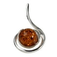 thumbnail image 2 of Sterling Silver Baltic Honey Amber Necklace "Lauren", 2 of 4