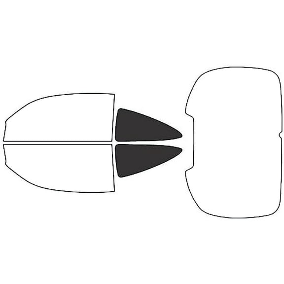 Rvinyl Window Tint Kit Compatible with Jaguar Xk-Series 1997-2004 (Convertible) - Back Precut Kit -