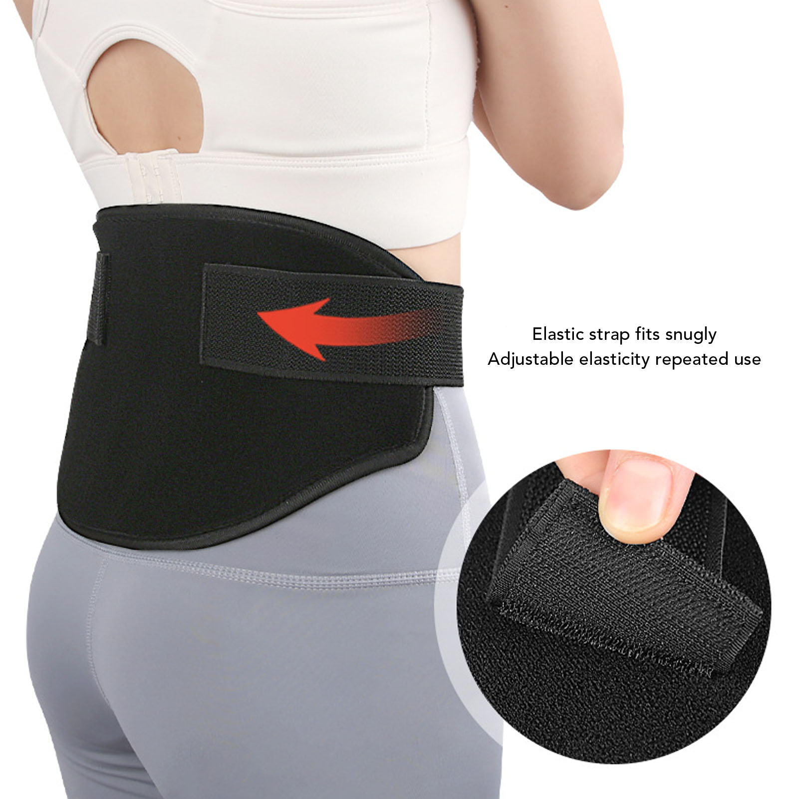 LAZIOEGR Gel Back Ice Pack Wrap Hot Cold Compression Lower Back Support Heating Pad for Waist Pain Relief (10.6 x 7.5 inches)
