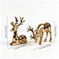 thumbnail image 7 of Tovaris Christmas Reindeer Figurine Set, Christmas Decoration Electroplated Deer Statue with Standing and Lying Poses, Tabletop Ornament, For Home Table Gift, 7 of 7