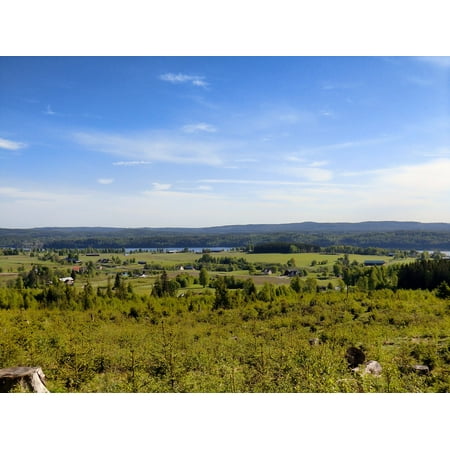 canvas print scenic mountains