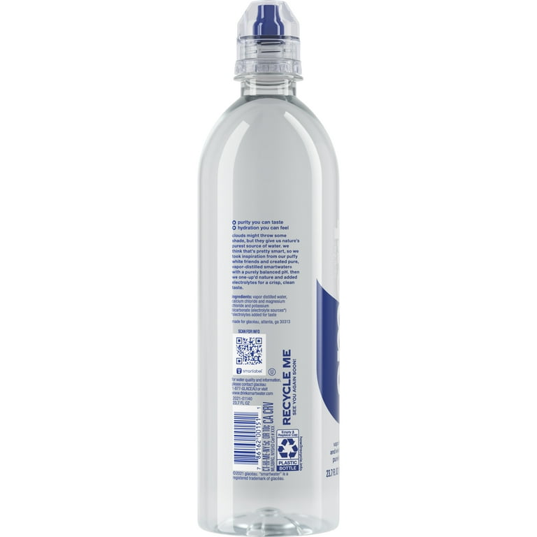 Smartwater® Vapor Distilled Electrolyte Enhanced Bottled Water