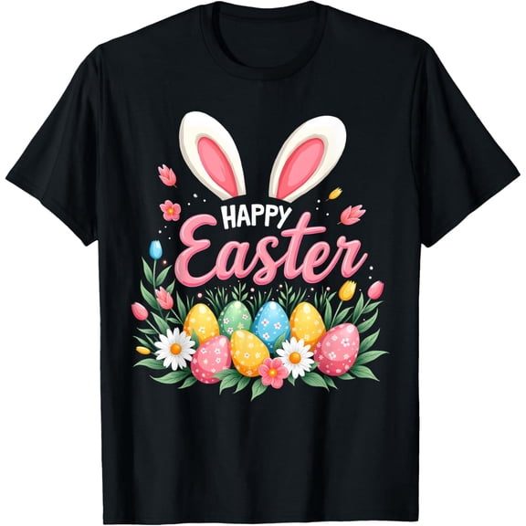 Happy Easter Bunny Spring Easter Egg Easter Shirts For Women T-Shirt