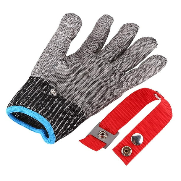 Anti-Cut Gloves Slaughter Fish Anti-Cut Hand Protection Stainless Steel  Wire Metal Iron Gloves