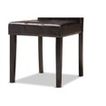 thumbnail image 7 of Baxton Studio Marie Modern and Contemporary Dark Brown Faux Leather Upholstered and Dark brown Finished Wood 7-Piece Dining Set, 7 of 7
