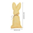 thumbnail image 2 of Handcrafted Gingham Fabric Bunny Decor Rustic Checkered Easter Ornament Farmhouse Style Decoration Tall, 2 of 5