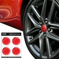 thumbnail image 2 of Solid Red Tire Wheel Center Cap Resin-Topped Badges Stickers, 2 of 3