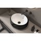 thumbnail image 5 of MEJE Lavabo Artístico Ovalado 45 cm, Relieve, Negro Mate, Encimera Baño Cerámica Porcelana (Desagüe Emergente Incluido), 5 of 5