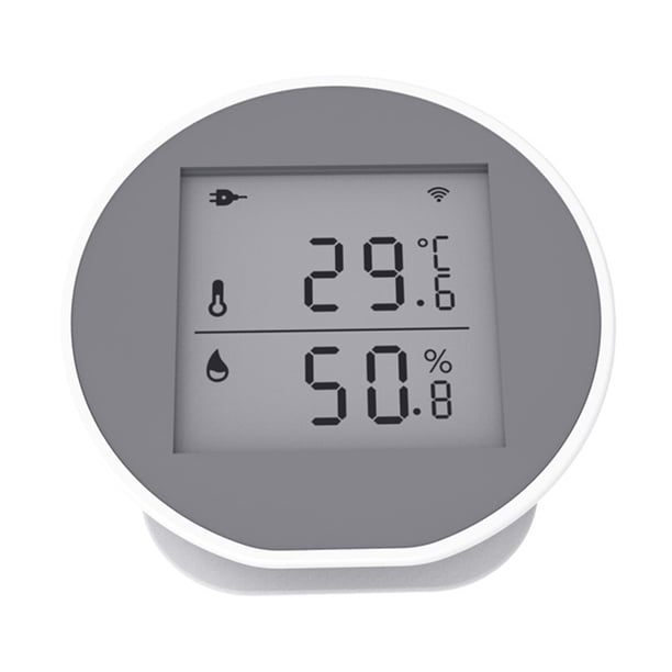 Sensor De Temperatura Y Humedad Sensor de temperatura y humedad WiFi Sensor de temperatura inalámbrico Tuya Medidor de humedad Likrtyny Para estrenar
