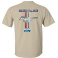 thumbnail image 4 of Fair Game Mustang Pony Stripe Ford T-Shirt-Sand-M, 4 of 5