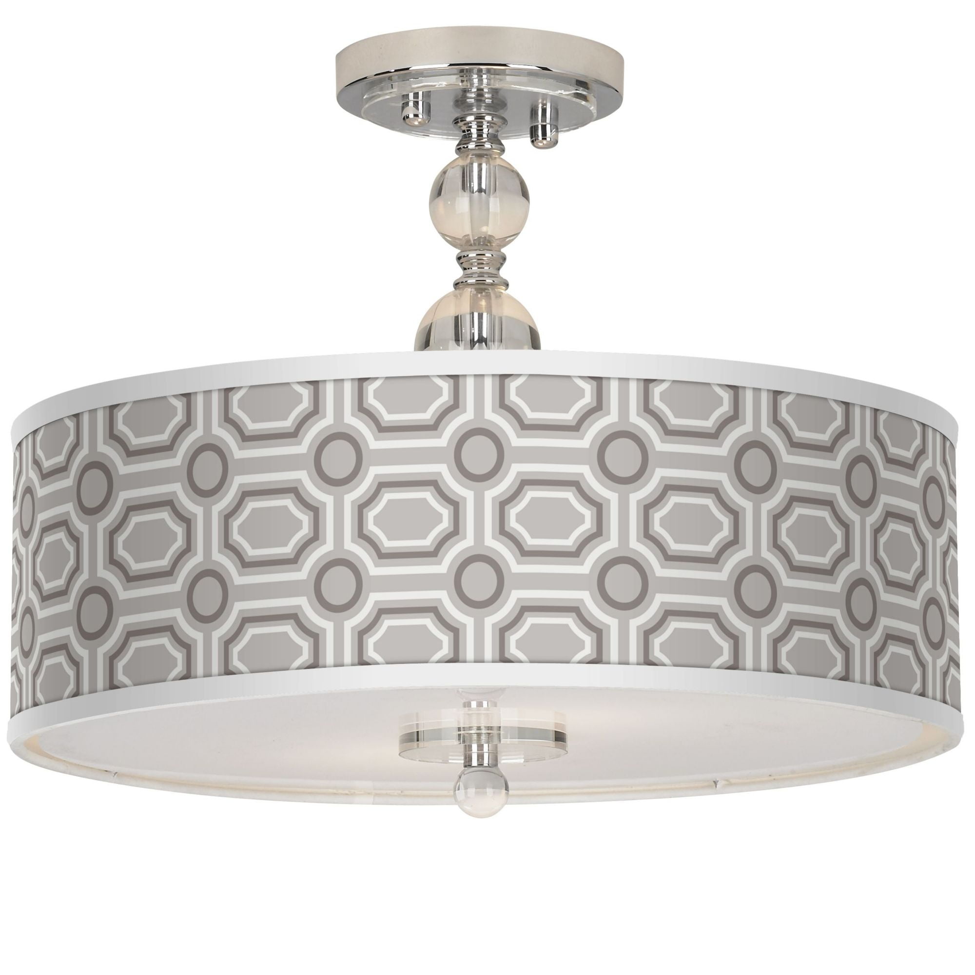 Giclee Gallery Modern Semi Flush Mount Ceiling Light Fixture