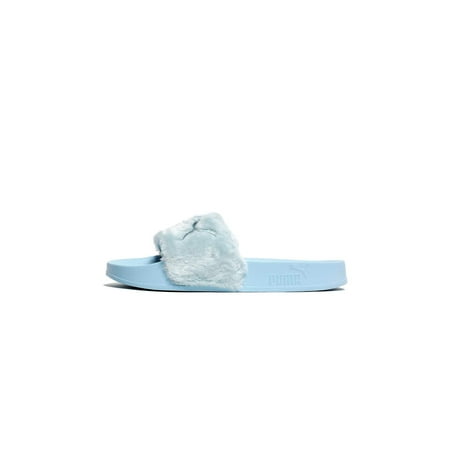 puma fur slide sandals
