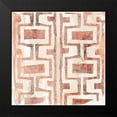 thumbnail image 2 of Vess, June Erica 20x20 Black Modern Framed Museum Art Print Titled - Red Earth Textile V, 2 of 5