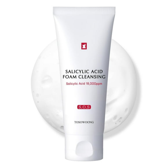 Limpiador en espuma con ácido salicílico TOSOWOONG, 100 ml, para piel grasa