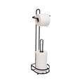 thumbnail image 3 of ELLE Paris Noir Freestanding Toilet Paper Dispenser and Reserve in Black, 3 of 8
