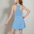 thumbnail image 5 of lcziwo Girls Summer Athletic Sundress Fashion Sleeveless Tennis Workout Dresses Lightweight Breathable Comfort Sports Dress Blue 10-11Years, 5 of 8