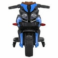 thumbnail image 4 of Topcobe Electric Motorcycle for Kids, Kids Ride on Motorcycle w/ Training Wheels, Lights, Music, Battery Powered Electric Toy for Children, Blue, 4 of 9