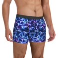 thumbnail image 5 of Men's Boxer Briefs, Blue Lightning1 Soft Comfy Mens Underwear Boxer Briefs Breathable With Widen Waist, 5 of 7