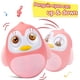 thumbnail image 2 of Roly Poly Juguetes para bebés de 6 a 12 meses de desarrollo, juguete Wobbler para bebé, vaso de pingüino, juguetes Wobbler para regalos de niños y niñas (rosa), 2 of 4