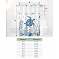 thumbnail image 6 of No Hook Shower Curtain with Snap in Liner, Summer Sea Turtle Ocean Coral Seaweed Starfish Conch Hotel Shower Curtains for Bathroom, Washable Shower Curtain Liner Set with Mesh Top Window, 48"x72", 6 of 6