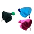 thumbnail image 3 of Adjustment Drawstring Ear Cover Fleece Dog Supplies Cold Protection Dog Headgear Puppy Caps Dog Bibs Pet Hat BLUE L, 3 of 8