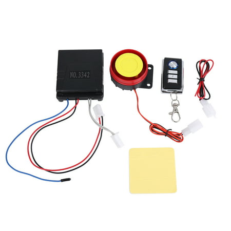 12V 125dB Motorcycle Horn Anti Theft Security Alarm System Set w Remote (Best Motorcycle Anti Theft System)