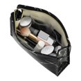 thumbnail image 6 of Unique Bargains Makeup Bag Marble Cosmetic Travel Bag Make Up Brush Organizer Bag Storage for Women Black 9"x3"x6", 6 of 7