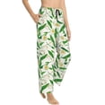 thumbnail image 2 of Xecao Tulips Flowers Women's Straight Lounge Pajama Pants: The Epitome of Relaxed Sleepwear, 2 of 9