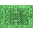 thumbnail image 1 of Ahgly Company Indoor Rectangle Oriental Emerald Green Industrial Area Rugs, 6' x 9', 1 of 4