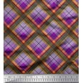 thumbnail image 1 of Soimoi Cotton Voile Fabric Diagonal Check Print Fabric by Yard 42 Inch Wide, 1 of 3
