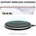 thumbnail image 3 of Compatible with Samsung Galaxy S21 FE Case, Galaxy S21 FE Case Ultra Slim Marble Luxury Glossy Rubber Durable Shockproof Protective Phone Case for Samsung Galaxy S21 FE Marble White YBT, 3 of 10