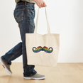 thumbnail image 4 of CafePress - Rainbow Moustache Tote Bag - Unisex Canvas Tote Bag, Beige, 1-Piece, 4 of 7