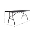thumbnail image 4 of Mesa de Resina Mainstays 180 x 76 x 74 Tipo Tablón Negro, 4 of 4