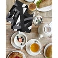 thumbnail image 4 of Gray Black Geometric Kitchen Dish Towels for Drying Dishes Set of 2, Modern Art Abstract Grey Line Waffle Weave Microfiber Hand Tea Bathroom Towels Quick Dry & Absorbent Towel 15.7x23.6, 4 of 7