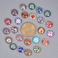 thumbnail image 4 of 200 Pcs Mosaic Printed Glass Cabochons,Decorative Glass Cabochons Granulates,Colorful Beads,Half Round Vase Nuggets,Printed Mosaic Tiles,DIY Gems for Jewellery Making Mixed Color, 4 of 7