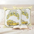 thumbnail image 4 of Outdoor Pillow Covers Pack of 2, Farm Yellow Truck Lemon Fruit Waterproof Throw Pillowcase Cushion Cases, Flower Leaves Buffalo Plaid Decorative Pillow Cover for Couch Sofa Home Bed Patio, 4 of 9