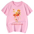 thumbnail image 4 of PMVFHDE T-Shirts à Manches Courtes pour Filles T-Shirts Amples pour Filles T-Shirts Amples pour Filles T-Shirts Imprimés Col Rond Manches Courtes T-Shirt Rose, 12-13 Ans, 4 of 4