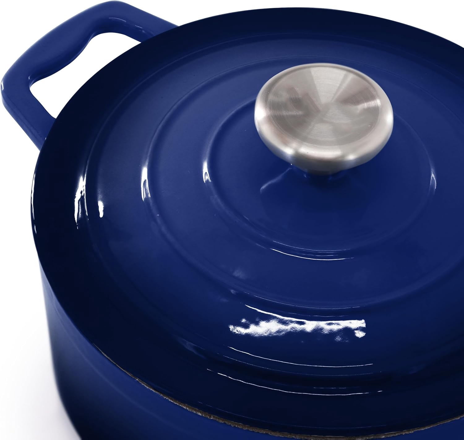 7 Piece Enameled Cast Iron Cookware Set, Heavy Duty Pots and Pans with Durable Enamel Finish, Cast Iron Kitchen Cookware Collection