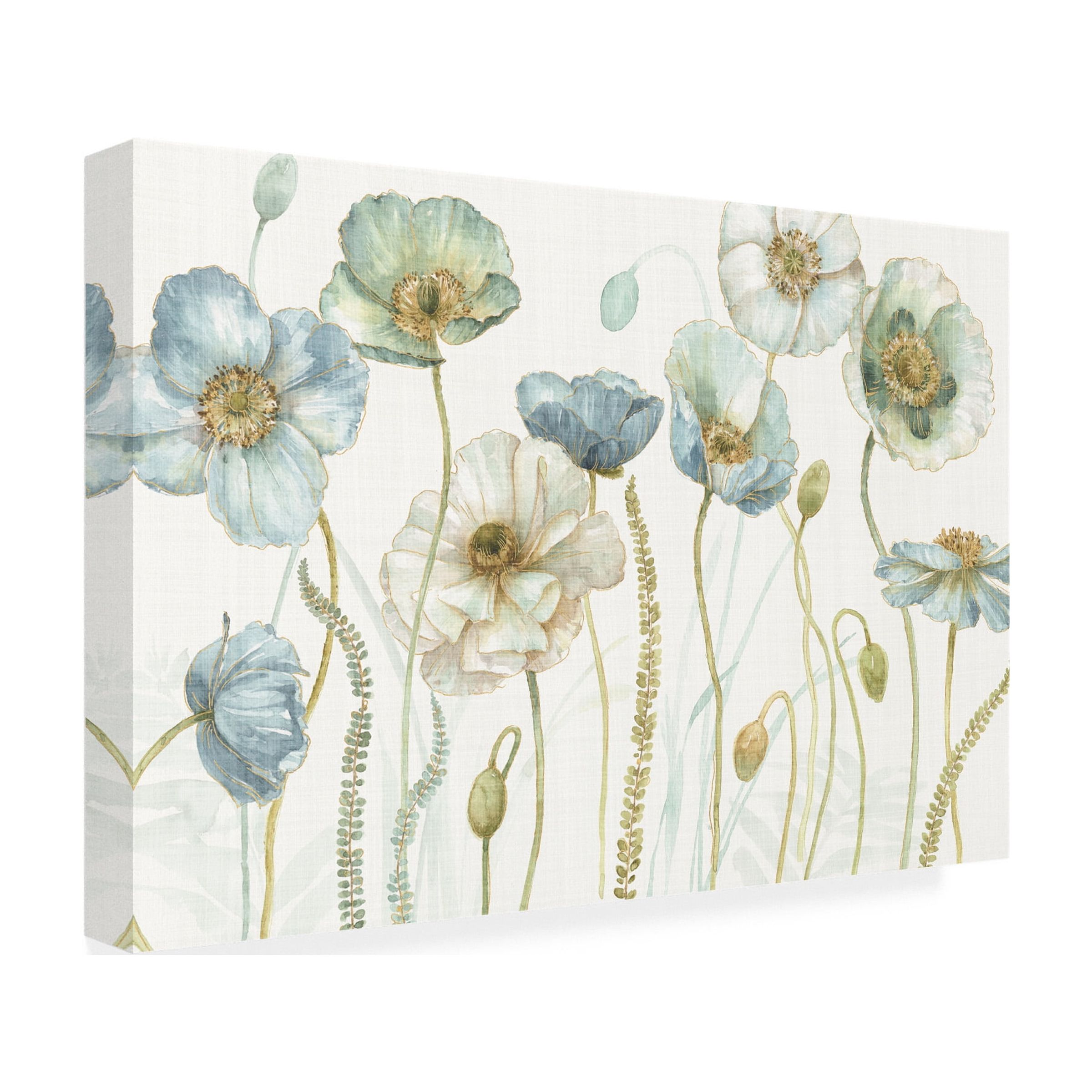 Trademark Fine Art 'My Greenhouse Flowers I Linen' Canvas Art by Lisa Audit