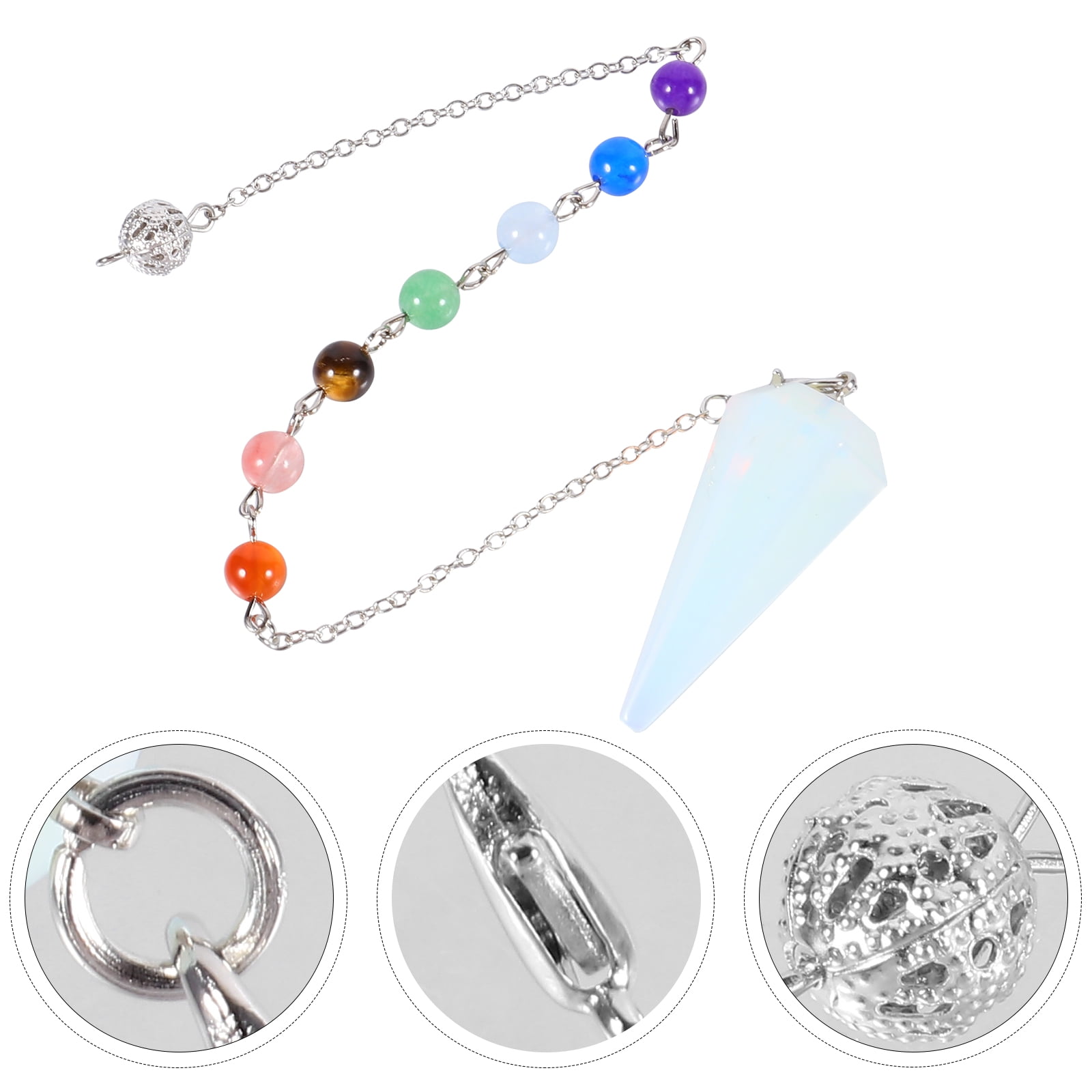 Pendulum Necklace Pendant Chakra Dowsing Hexagonal Clear Near Me Gemstone Walmart Business Supplies
