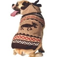 thumbnail image 3 of Chilly Dog Moosey Hoodie Dog Sweater - Tan / Brown, 3 of 3