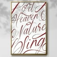thumbnail image 2 of Heaven and Nature - Framed Gallery Wrapped Holiday Canvas - 25 x 37 - Gold Frame, 2 of 8