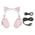 thumbnail image 2 of Auriculares Inalámbricos Para Niños, Oreja De Gato, Auriculares Para Niños, Estéreo HiFi, Diadema Ajustable Con Tiempo De Reproducción 20H Para Viajes Para, 2 of 7