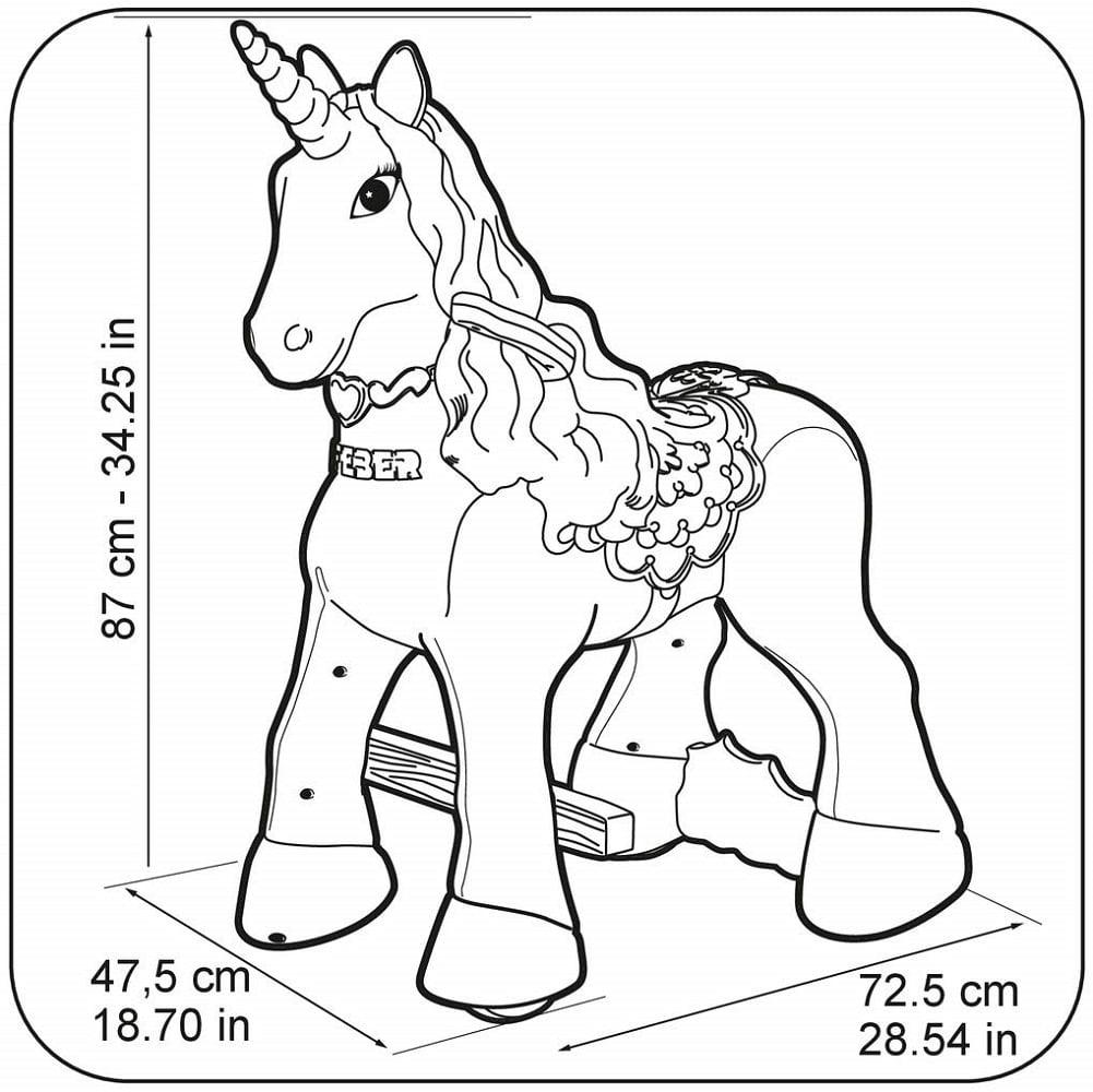 feber my lovely ride on unicorn walmart