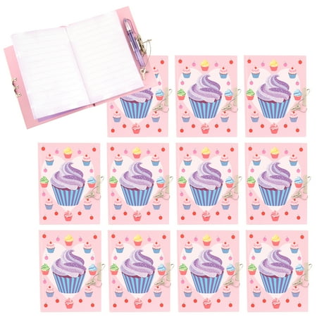 Babalu (12 Pack) Girls Diary with Lock & Key Secret Hardcover Girl's Journal Notebook