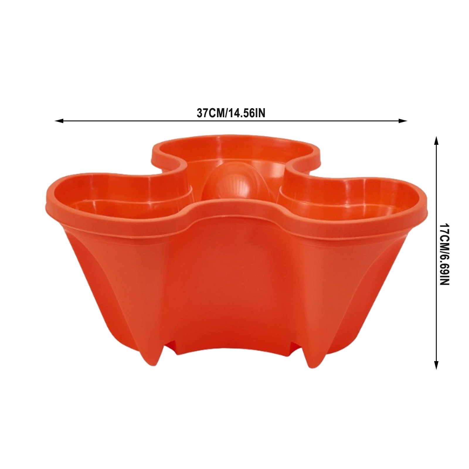 DZQMTKX Stackable Strawberry Planter, 3-Petal Vertical Gardening Pot for Indoor Outdoor Space-Saving, Easy-Access Herb Flower Tower