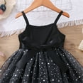 thumbnail image 5 of Sngxgn Toddler Tutu Dress Little Girls Fluffy Summer Dresses Casual Party Tulle Dress for Kids(Black,110), 5 of 8